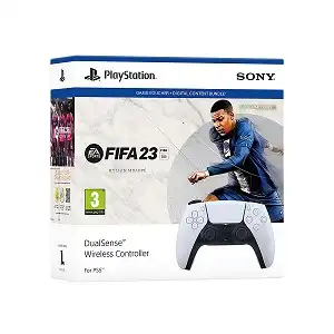 PS5 White DualSense Wireless Controller FIFA 23 Bundle
