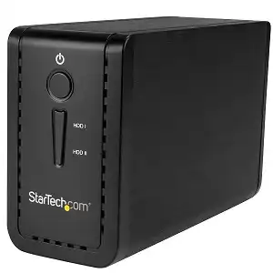 StarTech.com 2-Bay 3.5" HDD Enclosure with RAID - USB 3.1 Nas Server Storage