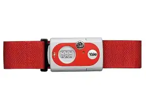 Yale Travel Luggage Strap with Inspection indicator
