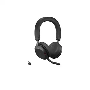 Jabra Evolve2 75 UC Wireless Headset with ANC, 8-Microphone Technology, USB-C - Black