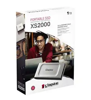 Kingston XS2000 1TB Portable SSD - Fast, Rugged, USB 3.2 Gen 2x2
