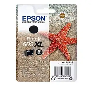 Original Epson 603XL Starfish High (XL) Yield Ink Cartridge - Single Pack Black