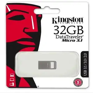 Kingston DataTraveler Micro 3.1 32GB USB 3.1 Flash Drive – Ultra-Compact & High-Speed Storage