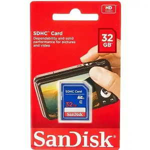 SanDisk SDHC 32GB Class 4/UHS-I SDHC Memory Card - 15 MB/s HD Video