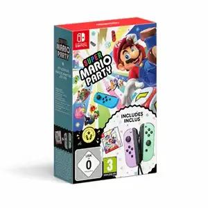 Super Mario Party + Pastel Joy-Con Bundle for Nintendo Switch: Ultimate Gaming Combo
