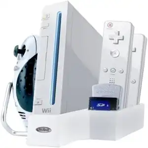 Intec Nintendo Wii Vertical Stand & Cradle – Secure Storage for Controllers & Memory Cards