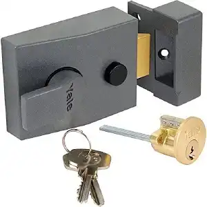 Yale P89 High-Security Deadlocking Nightlatch with Anti-Bump, Internal Snib, and 2 Keys – 60mm