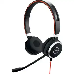 Jabra Evolve 40 MS Wired Over-the-head Stereo Headset USB & Mini-phone (3.5mm) Jack