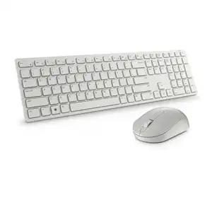 Dell Pro Wireless Keyboard and Mouse Combo KM5221W – 2.4GHz, QWERTY UK, White, 36-Month Battery