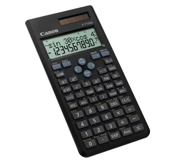 Canon F-715SG Scientific Calculator: 250 Functions, Dual Power, Large LCD Display