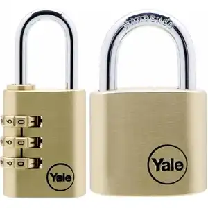 Yale Y110/Y150/30/2 Brass 40mm + Combi 30mm Padlock Twin Pack