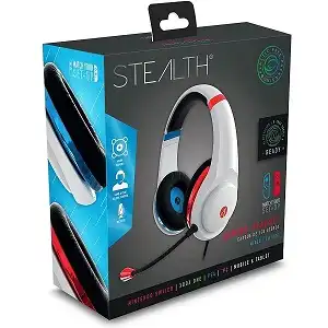 Stealth XP-Match Red and Blue Neon Over Ear Gaming Headset