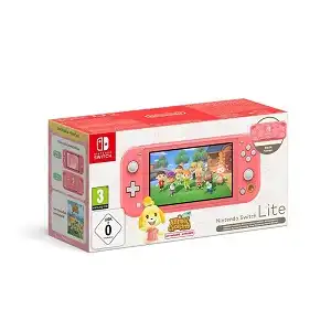 Nintendo Switch HW Lite Coral: Isabelle Aloha Edition