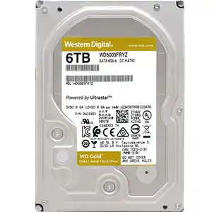 WD Gold 6TB Datacenter HDD - 3.5" SATA 6Gb/s, 7200rpm, 256MB Cache, Ultrastar