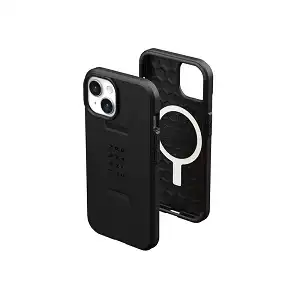 UAG iPhone 15 Case 6.1 Civilian Black - MagSafe Compatible Military-Grade Protective Cover