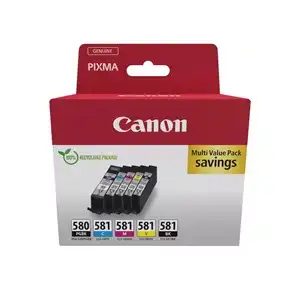 Canon PGI-580/CLI-581 Multi Pack | High-Quality Ink for PIXMA Printers