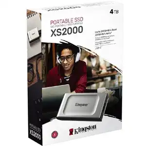 Kingston XS2000 4TB Portable SSD USB 3.2 Gen 2x2 – Fast, Compact & Durable External Drive