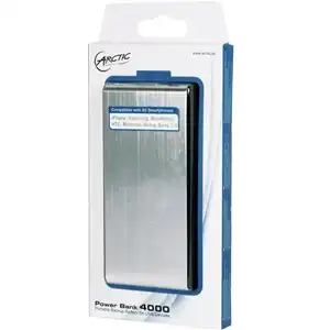 ARCTIC Power Bank 4000 - 4000mAh Ultra-Slim Silver Portable Charger