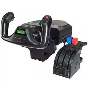 Logitech G Flight Yoke System with Throttle Quadrant – Pro-Grade Flight Simulation Controller for PC