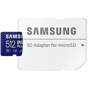 Samsung EVO Pro Plus 512GB Class 10/UHS-I (U3) A2 V30 micro SDXC