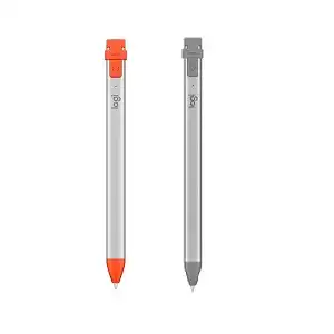 Logitech Crayon (Lightning) for iPad (2018+): Pixel-Precise Pencil in Orange & White