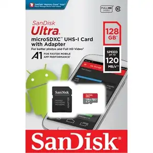 SanDisk Ultra 128GB MicroSDXC Card - 120MB/s Read Speed, Class 10, A1 Performance