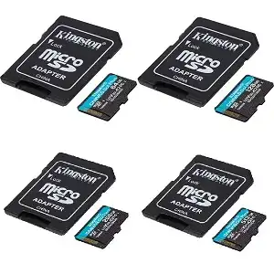 Kingston Canvas Go! Plus U3 and V30 speed performance microSDXC Adapter