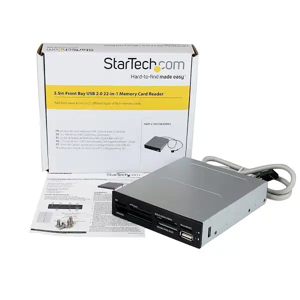 StarTech 3.5in 22-in-1 Internal Card Reader - USB 2.0, Multi-Format Compatibility